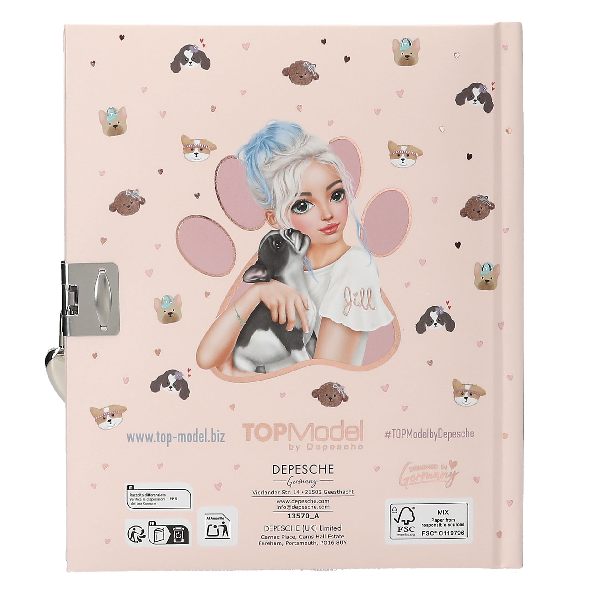 Diario con candado perrito TOPModel 5