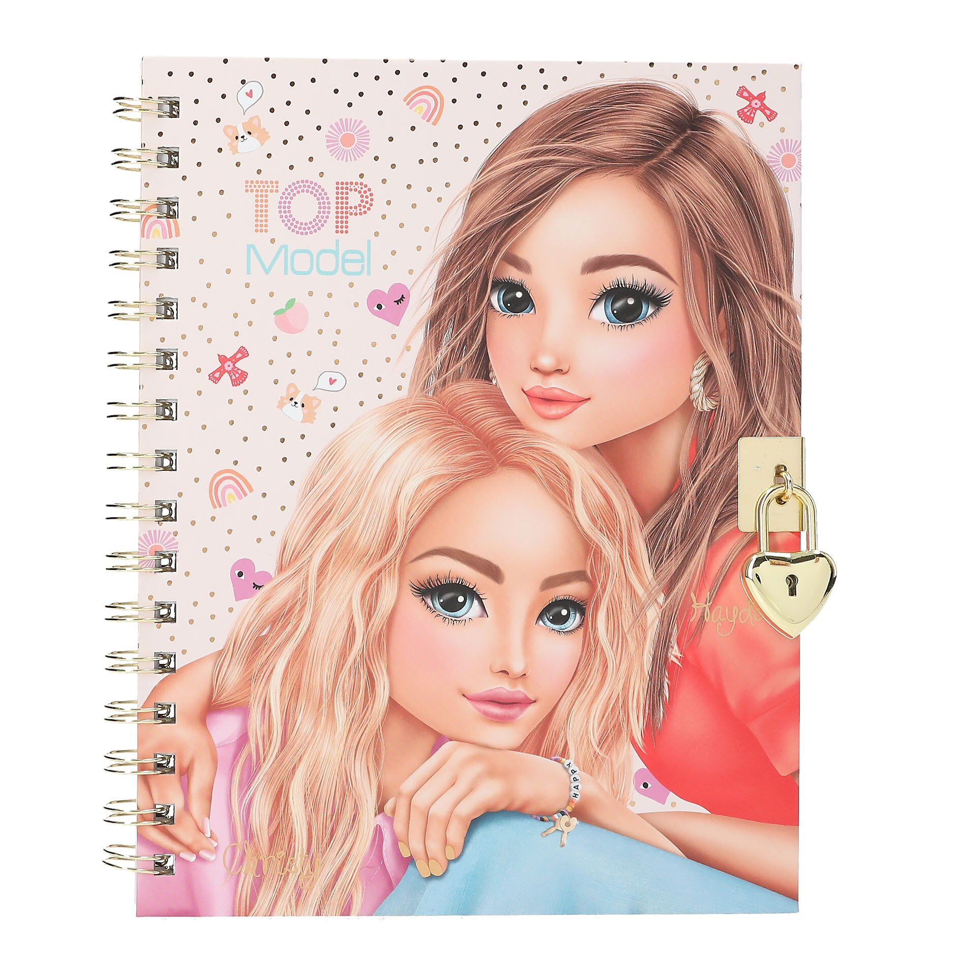 Diario con candado y pulsera TOPModel 4