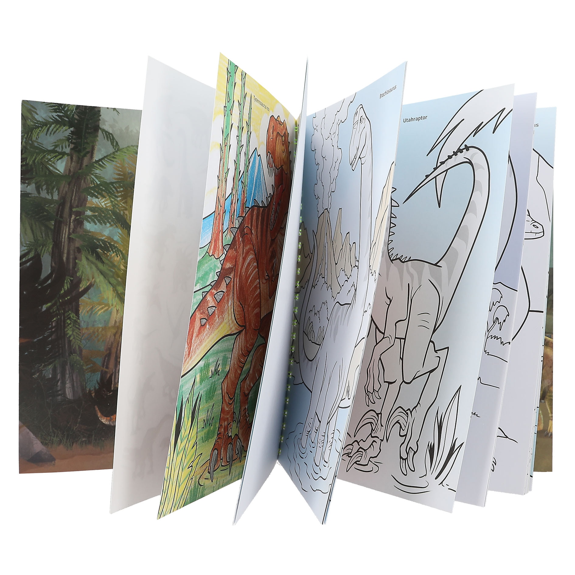 Libro de colorear con lápices Dino World 4