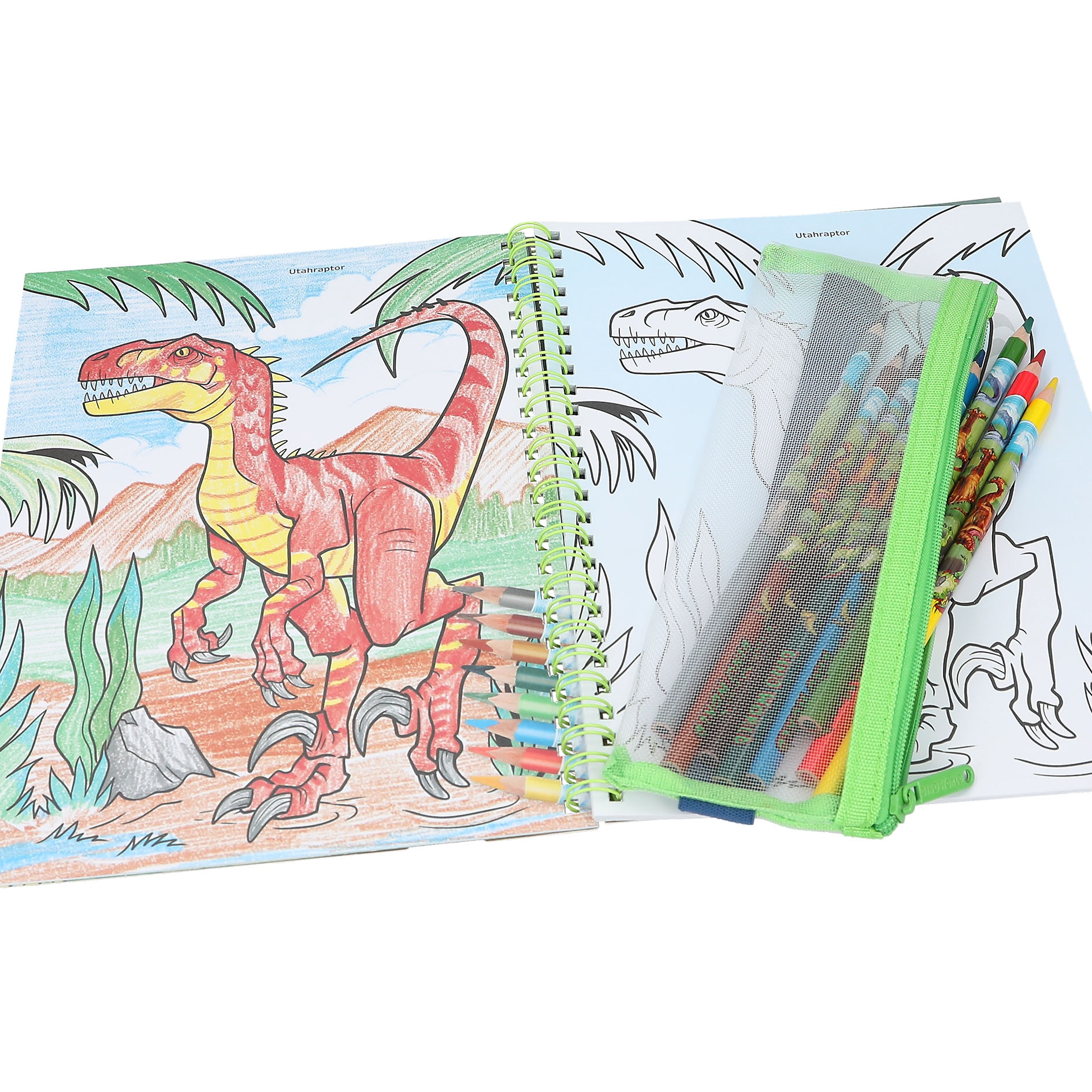 Libro de colorear con lápices Dino World 5