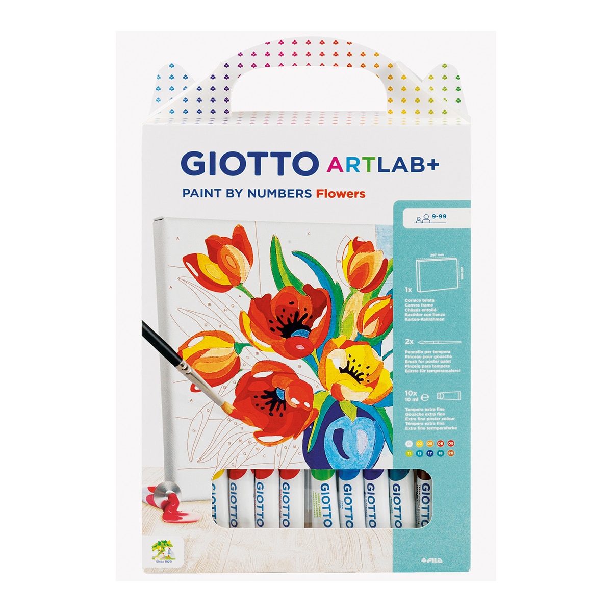 Imagen 0 de Art Lab pintura por número flores GIOTTO