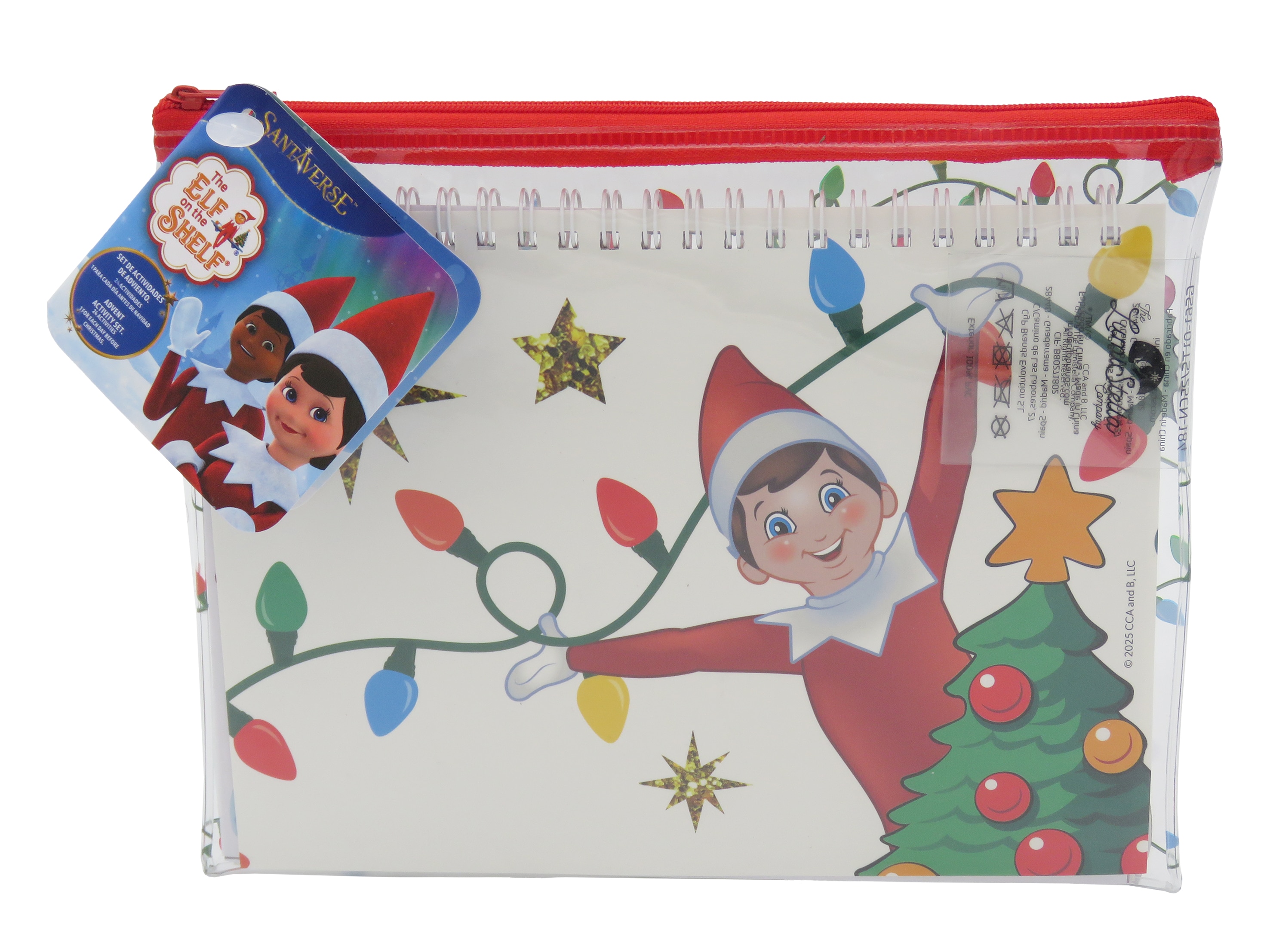 Set de papeleria y actividades en estuche Elf on the shelf CyP Brands rojo multicolor castellano 2