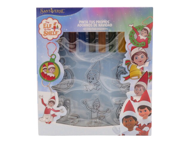 Imagen 0 de Set de  pintar adornos navideños Elf on the shelf CyP Brands rojo multicolor castellano