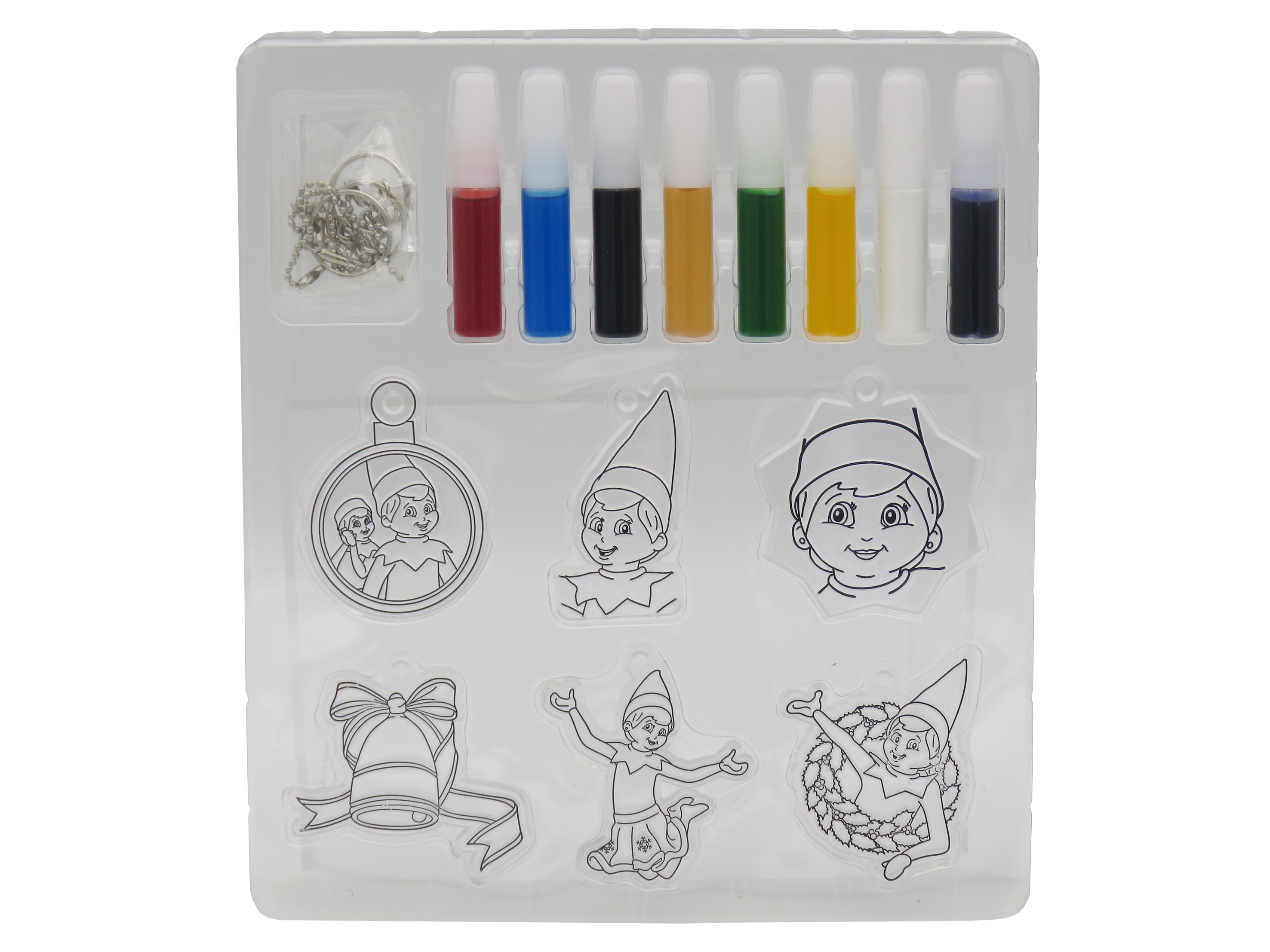 Conjunto de Pinturas  Enfeites de Natal Elf On The Shelf Cyp Brands Vermelho Multicolor Espanhol 2