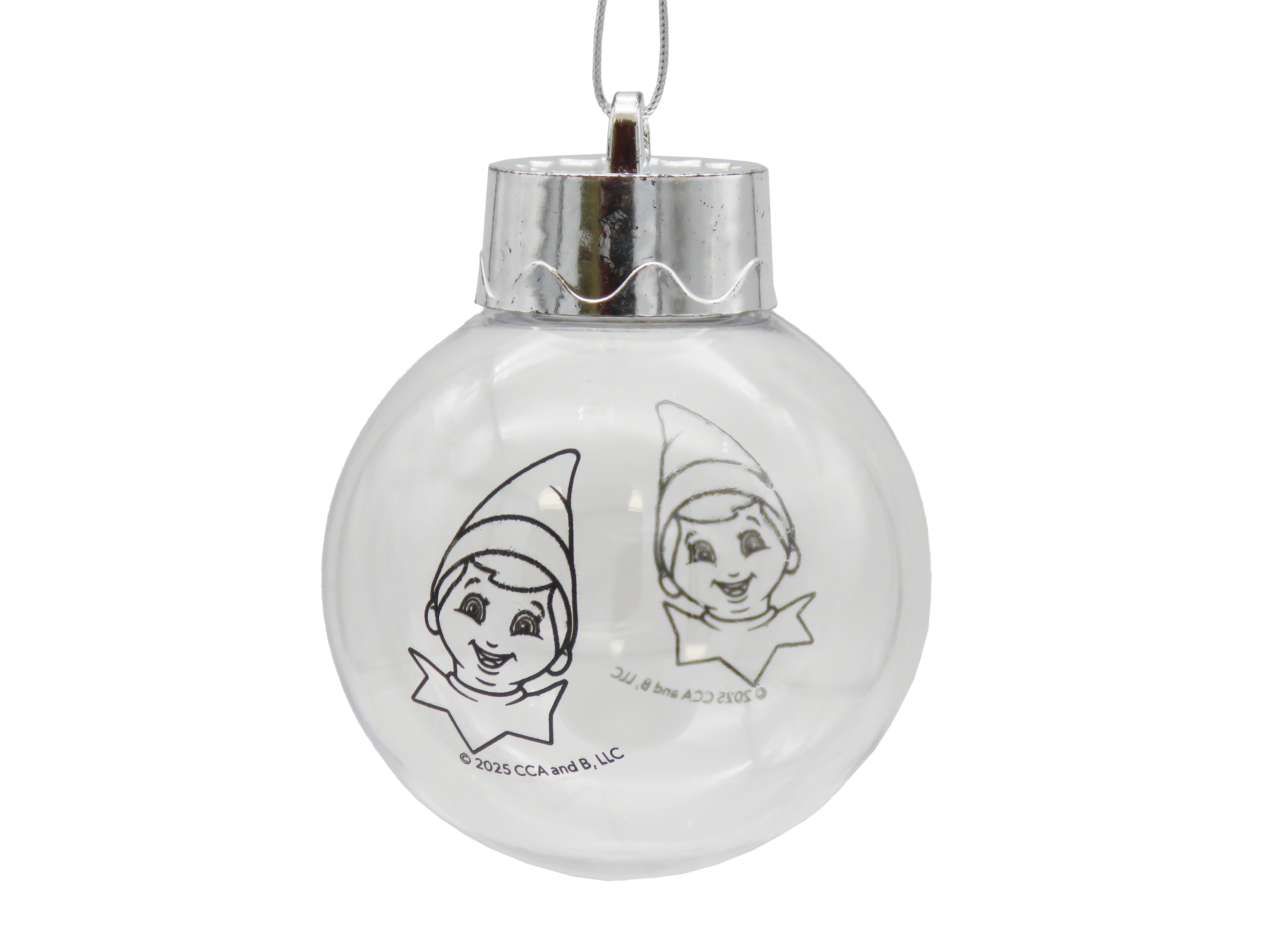 Conjunto para pintar bolas para árvore de Natal Elf on the shelf CyP Brands vermelho0 branco espanhol 5