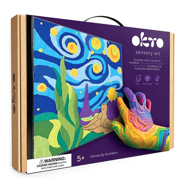 Imagen 0 de Set de pintar por números Air clay suave al tacto El Principito OKTO