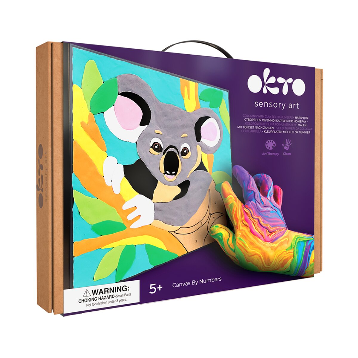 Imagen 0 de Set de pintar por números Air clay suave al tacto KOALA OKTO