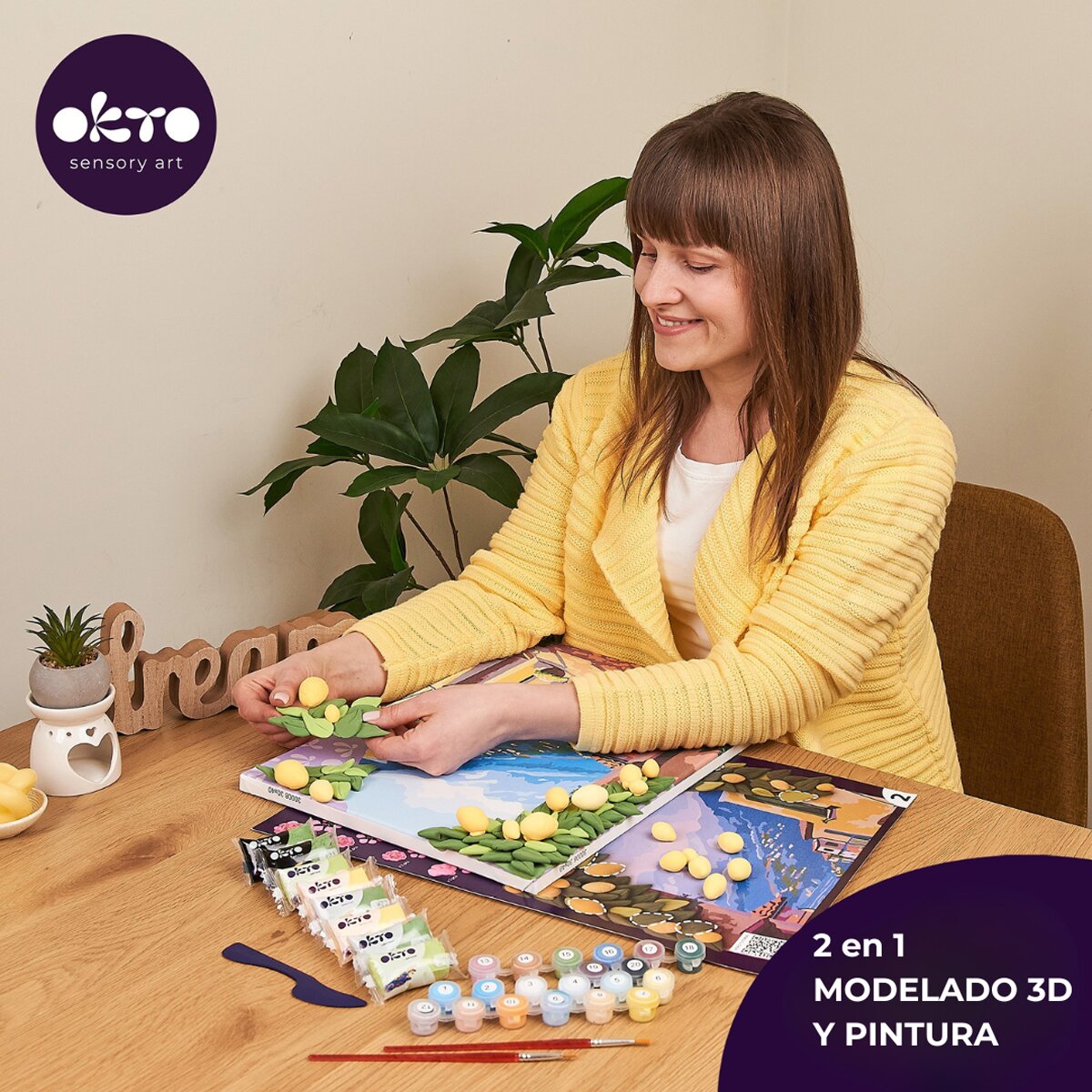 Pintar por números y Air clay suave al tacto Lemond Weekend OKTO&Ideyka Multicolor-3
