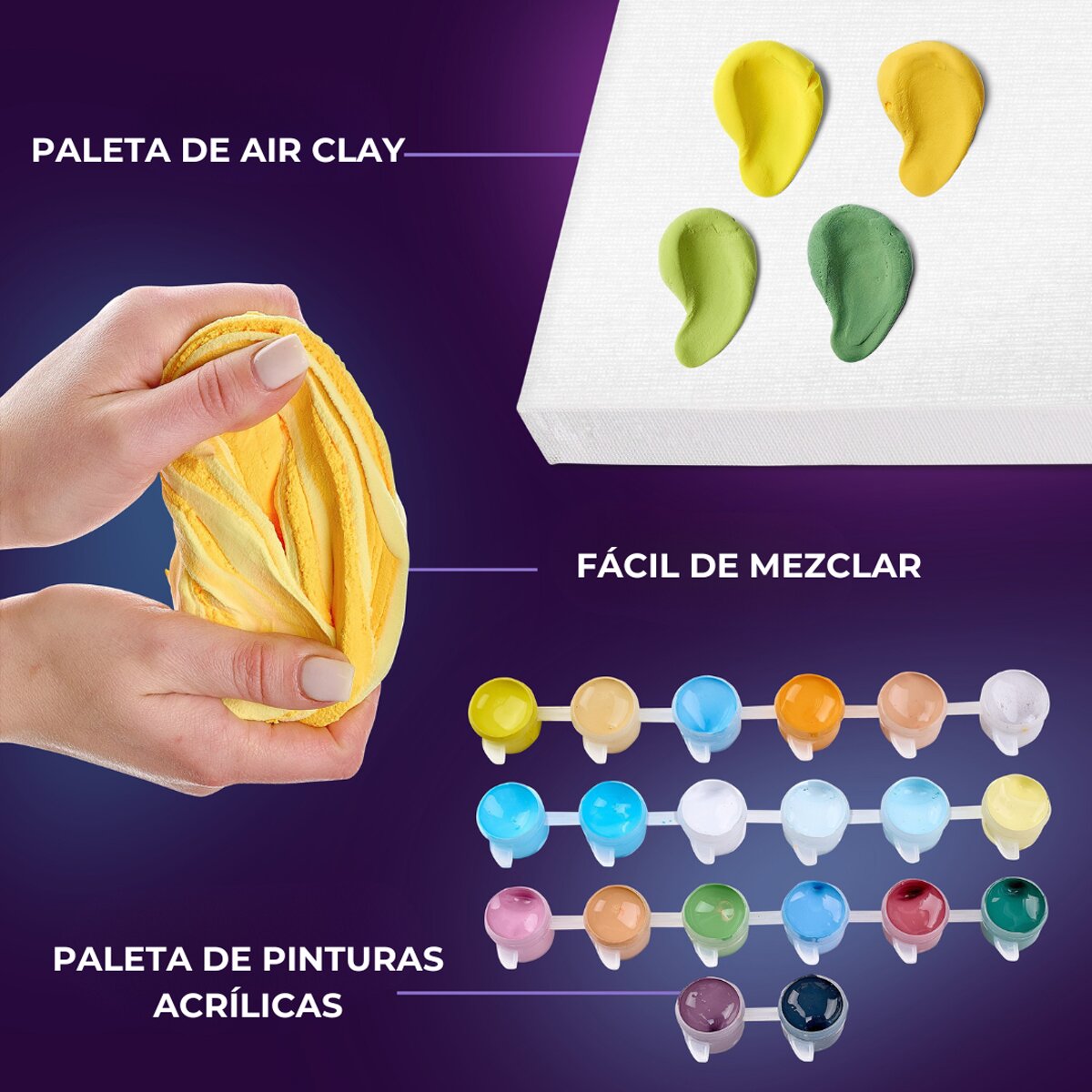 Pintar por números y Air clay suave al tacto Lemond Weekend OKTO&Ideyka Multicolor-6