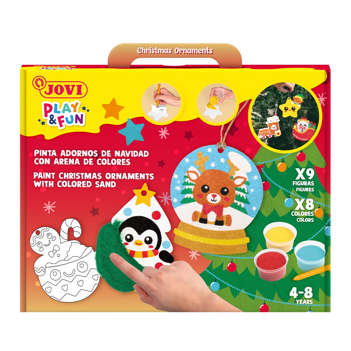 Imagem 0 de PLAY&FUN Kit Pintar com areia Christmas Ornaments Jovi