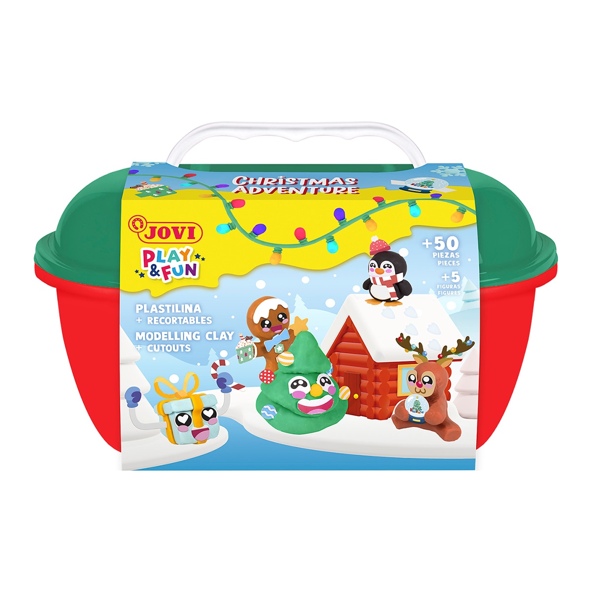 Imagem 0 de Caixa de plasticina Natal Jovi Multicolor