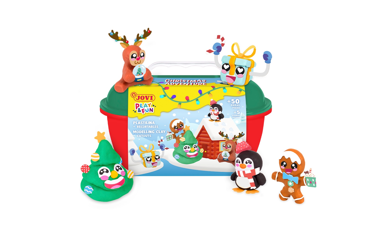 Cofre plastilina Navidad Jovi Multicolor Multicolor-9