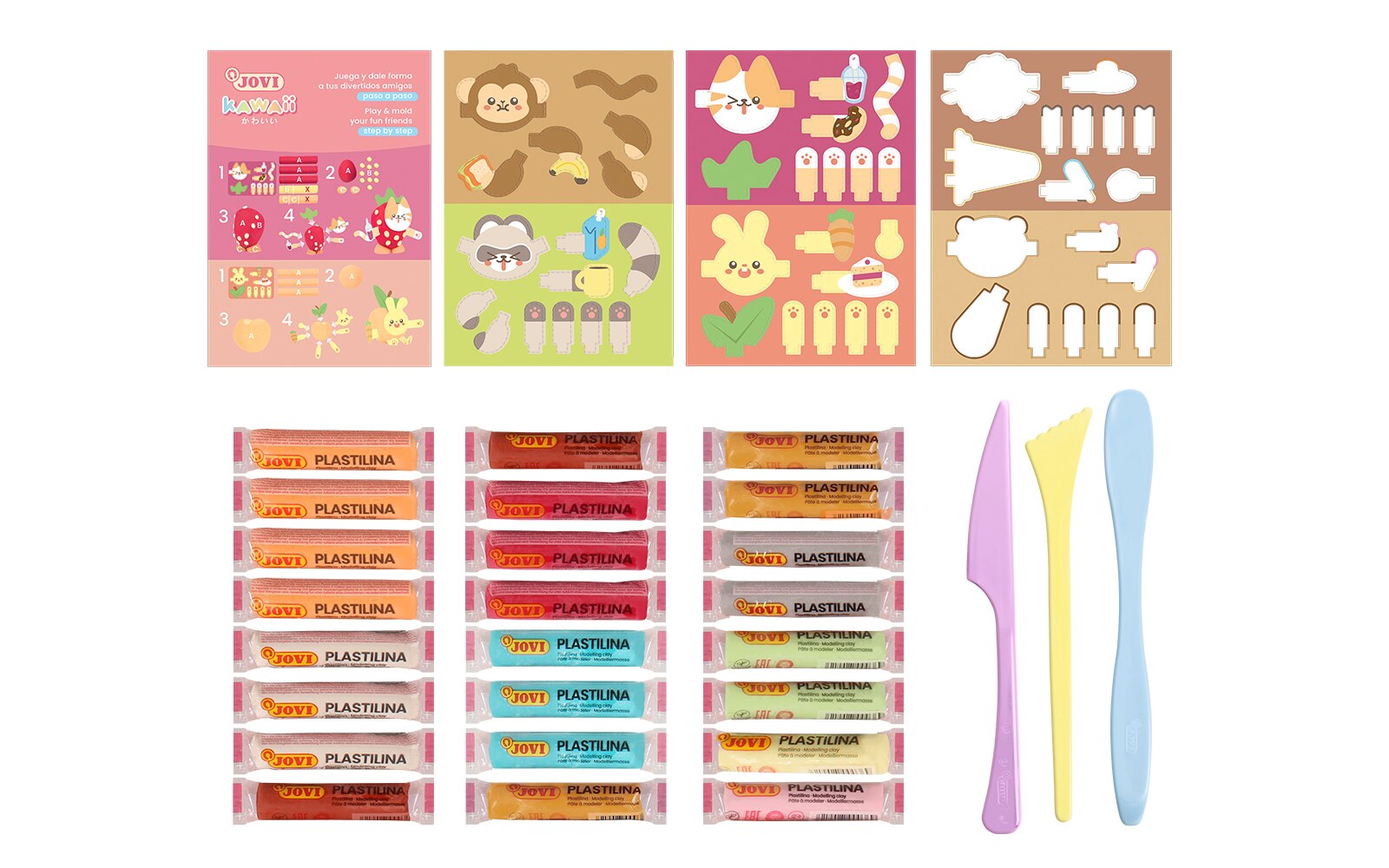 Bandeja plastilina Kawaii Jovi multicolor Multicolor-3