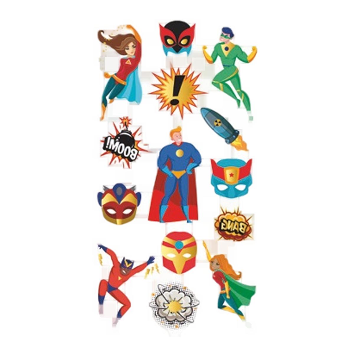 Imagem 0 de Tatuagens Temporais Super Herois Global Gift - Azul