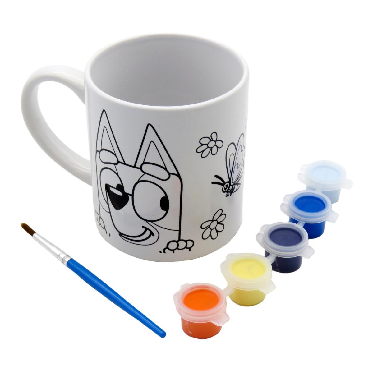 Imagem 0 de Caneca de Ceramica para Pintar Bluey CyP Brands - Azul Multicolor