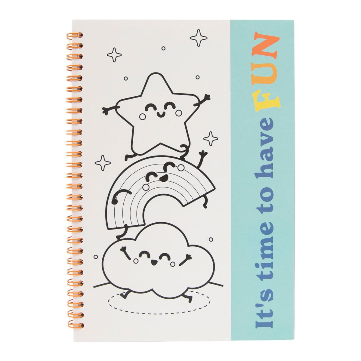 Livro para colorir e autocolantes Mr Wonderful  It's time to have fun 2