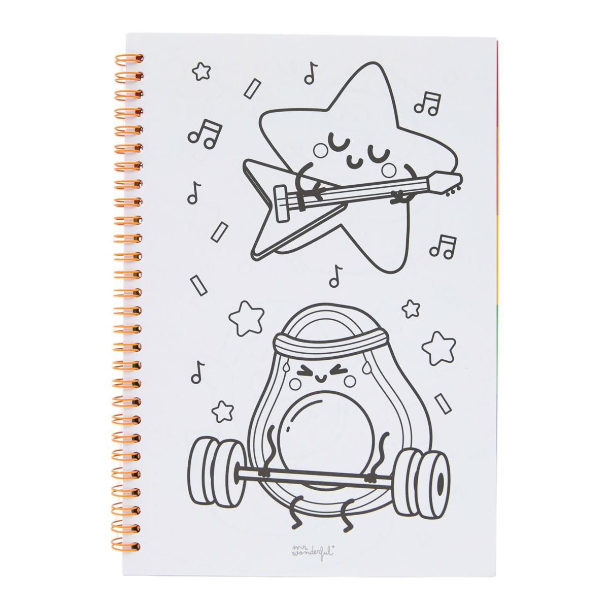 Livro para colorir e autocolantes Mr Wonderful  It's time to have fun 5