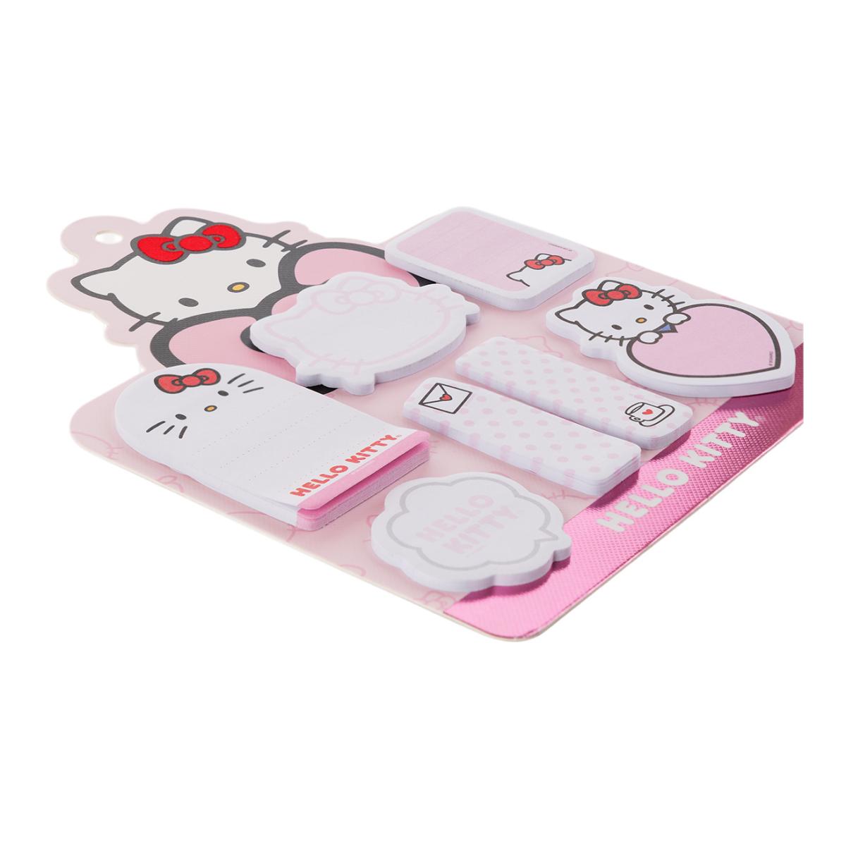 Set de notas Adesivas x 7 Design HELLO KITTY Mooving Paper Rosa-4
