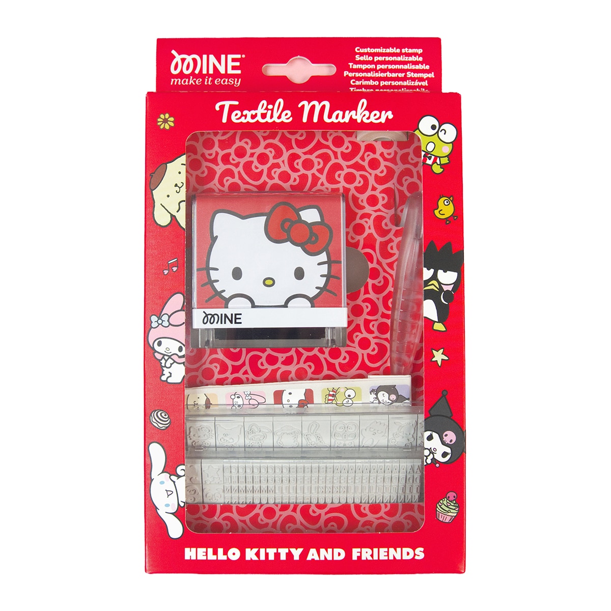 Imagen 0 de Marcador de ropa y libros personalizable para adultos y niños + cinta + etiquetas Hello Kitty Colop