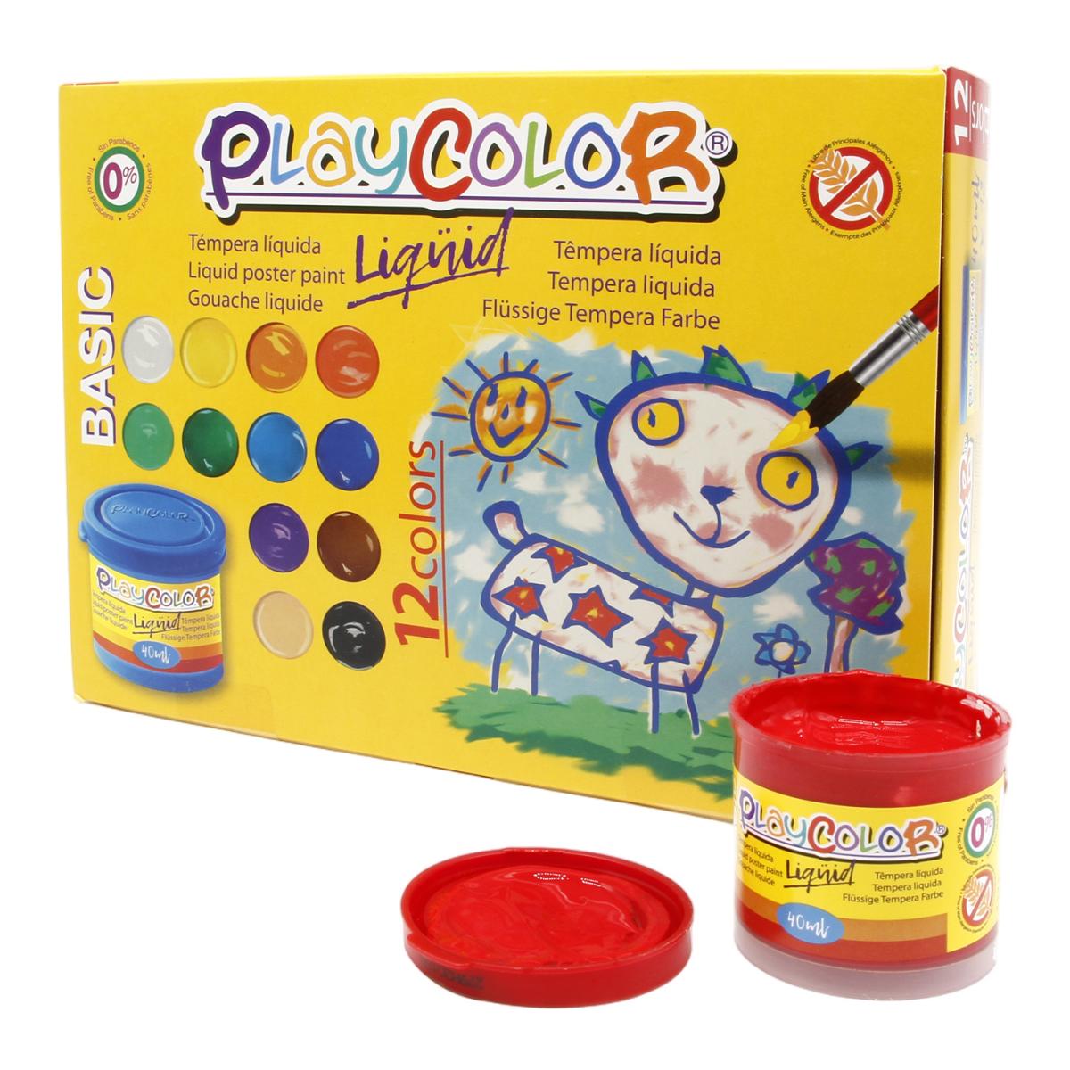 Imagem 0 de 12 GUACHE LIQUIDA BASIC PLAYCOLOR 40ML