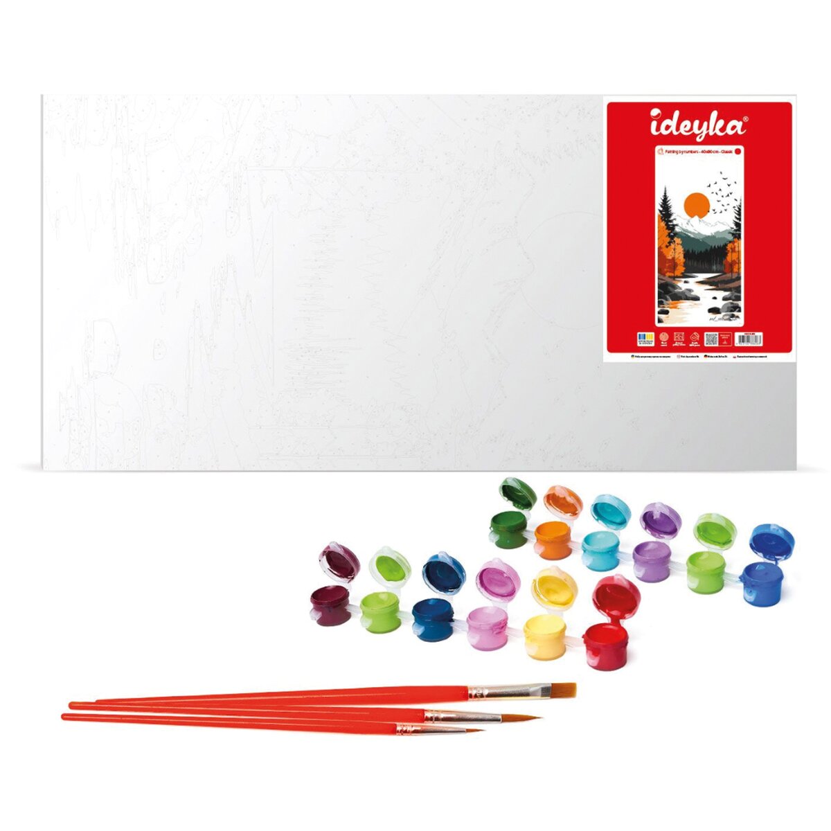 Imagen 2 de Pintar por números elegancia Ideyka multicolor Multicolor