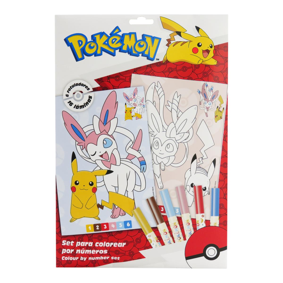 Imagem 0 de Conjunto para Pintar Pokémon por Numeros em Envelopes CyP Brands