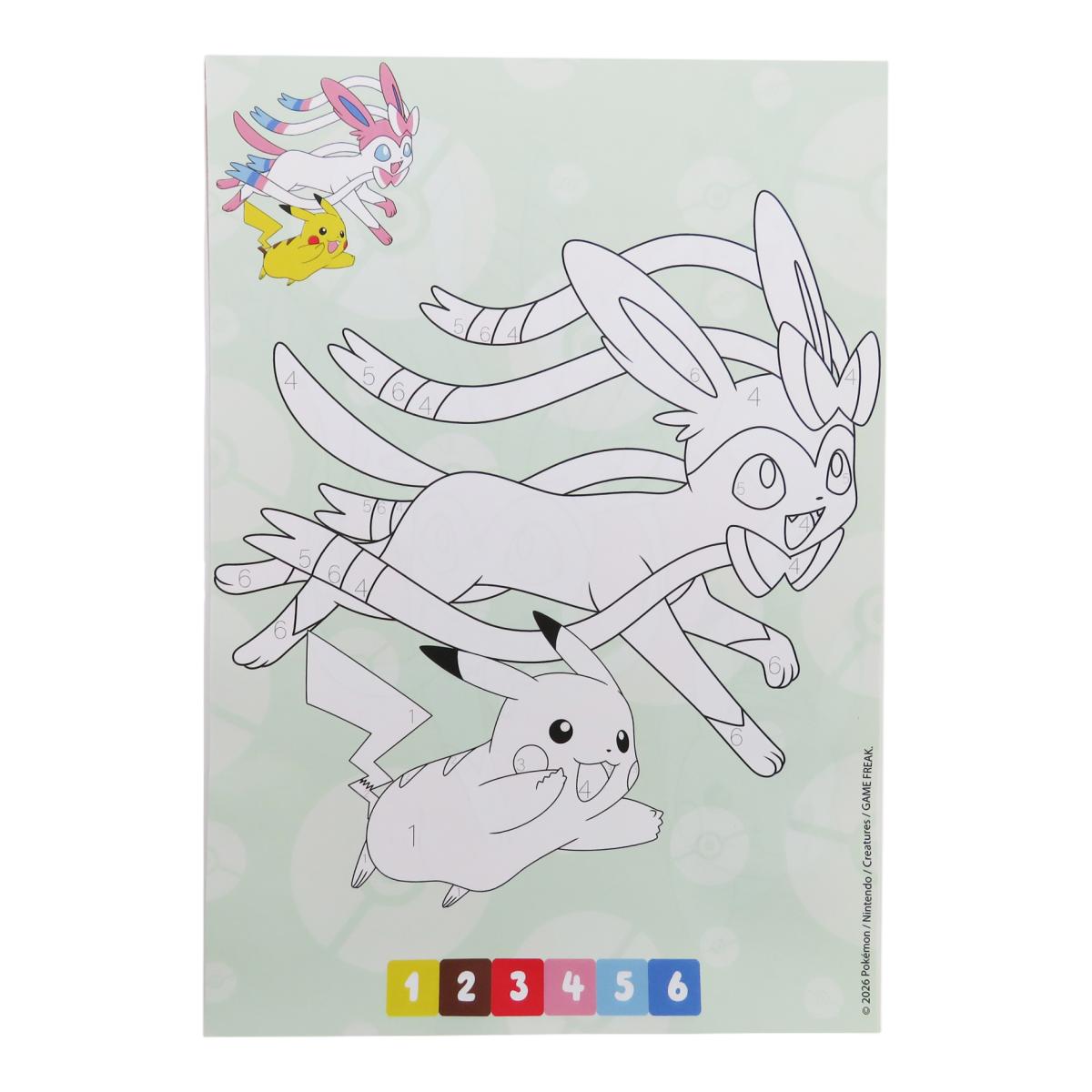 Conjunto para Pintar Pokémon por Numeros em Envelopes CyP Brands Multicolor-3