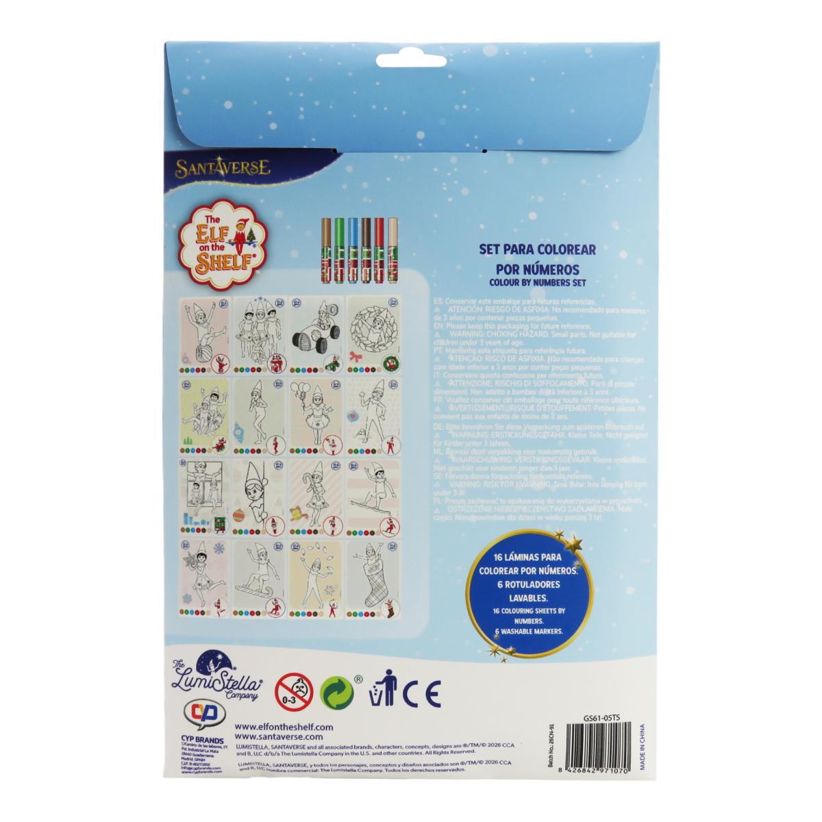 Conjunto para Pintar The Elf on the Shelf por Numeros em Envelopes CyP Brands Multicolor-2