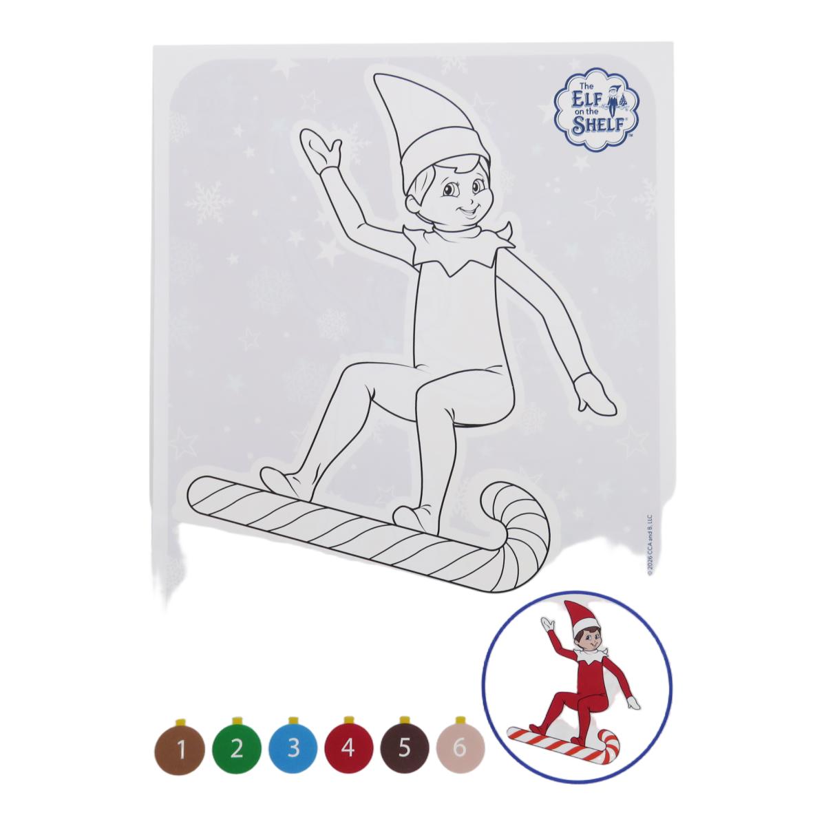 Conjunto para Pintar The Elf on the Shelf por Numeros em Envelopes CyP Brands Multicolor-3