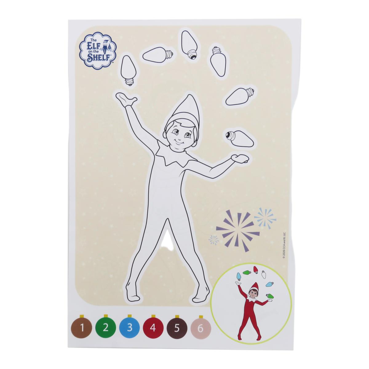 Conjunto para Pintar The Elf on the Shelf por Numeros em Envelopes CyP Brands Multicolor-4