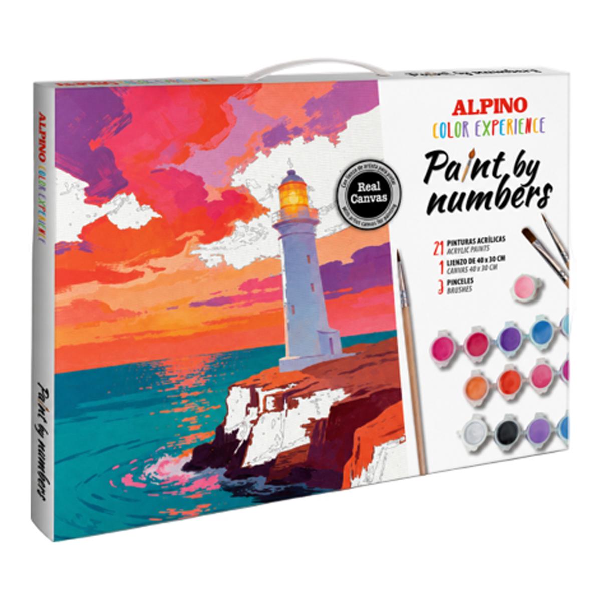 Imagen 1 de Pinta por números faro al atardecer color experience Alpino