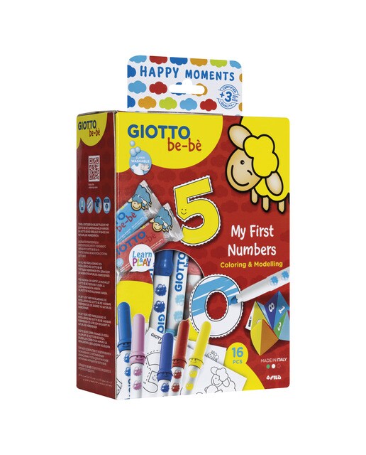 Conjunto Happy Moments My First Numbers Be-Bè Multicolor-1