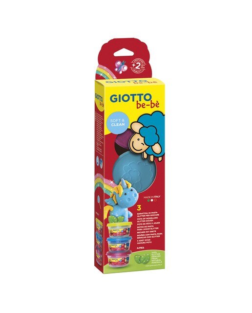 Conjunto Super Massa para Brincar Bio 3 Unidades 100 g - Amarelo, Ciano, Magenta Multicolor-1