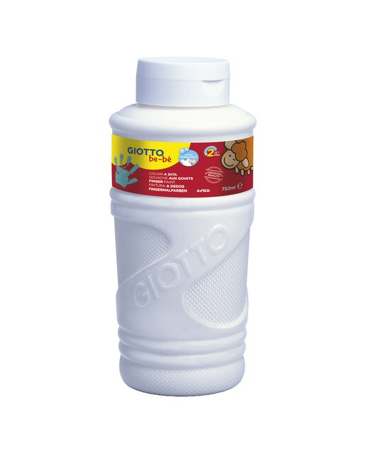 Imagen 0 de Pintura a dedos 750ml Giotto Be-Bè, blanco