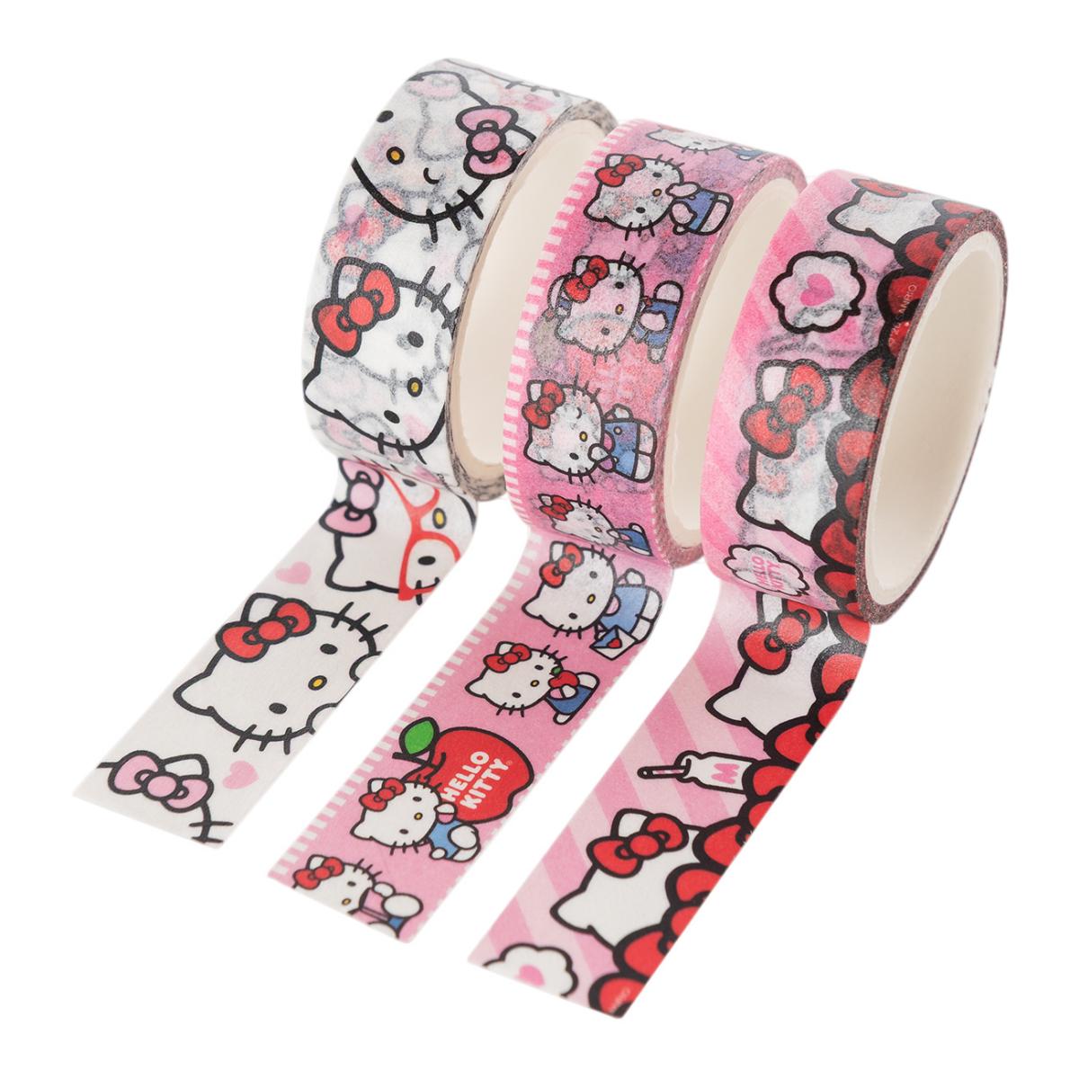 Washi tape 1,5cm x 3 m HELLO KITTY Mooving Paper Rosa-2