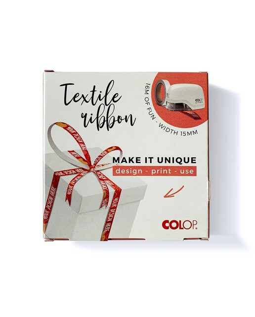 Imagem 0 de Fita textil tafetan 16mx15mm e-mark Colop