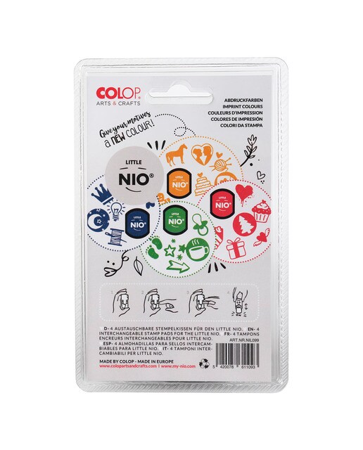 Carimbos para Little Nio Colop Cores Sólidas Multicolor-3