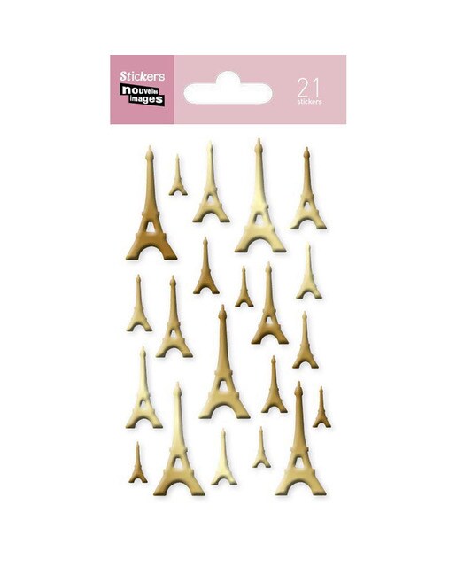 Imagem 0 de Stickers Nouvelles Images Torre Eiffel Dourados