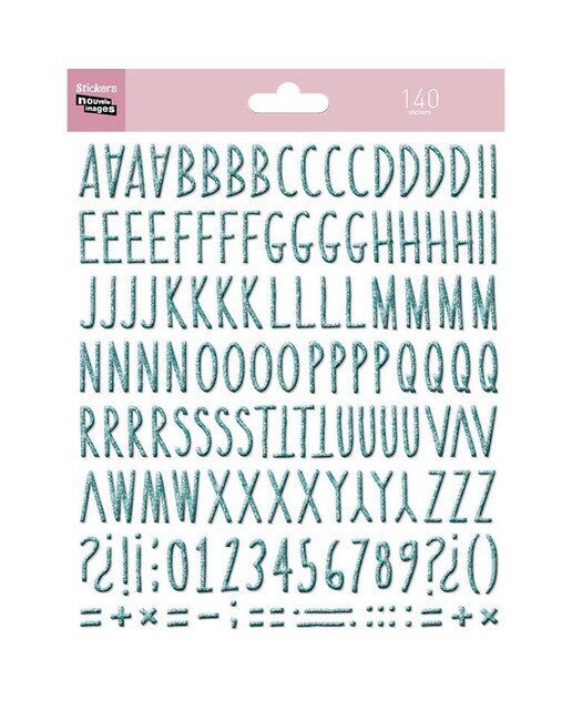 Stickers Draeger Letras Turquesa