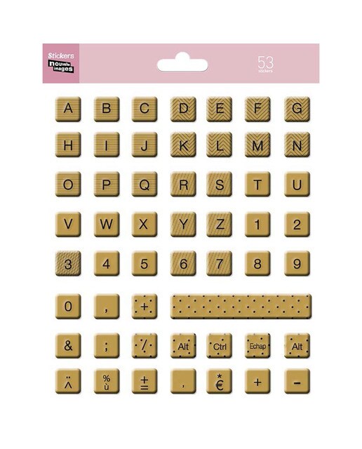 Autocolantes Letras Teclado 1