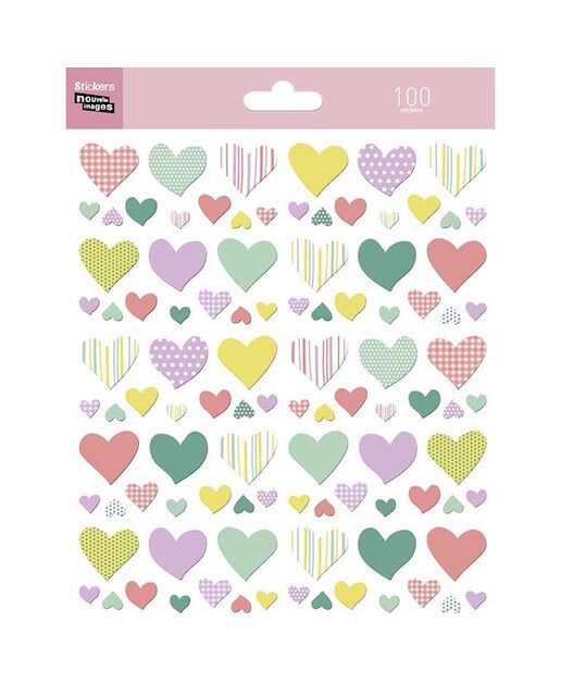 Stickers Nouvelles Images Corações às Cores 1