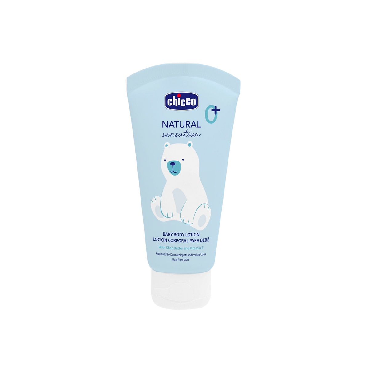 Crema corporal NATURAL sensation Chicco 150ml 0m+ - Azul claro Azul claro-1