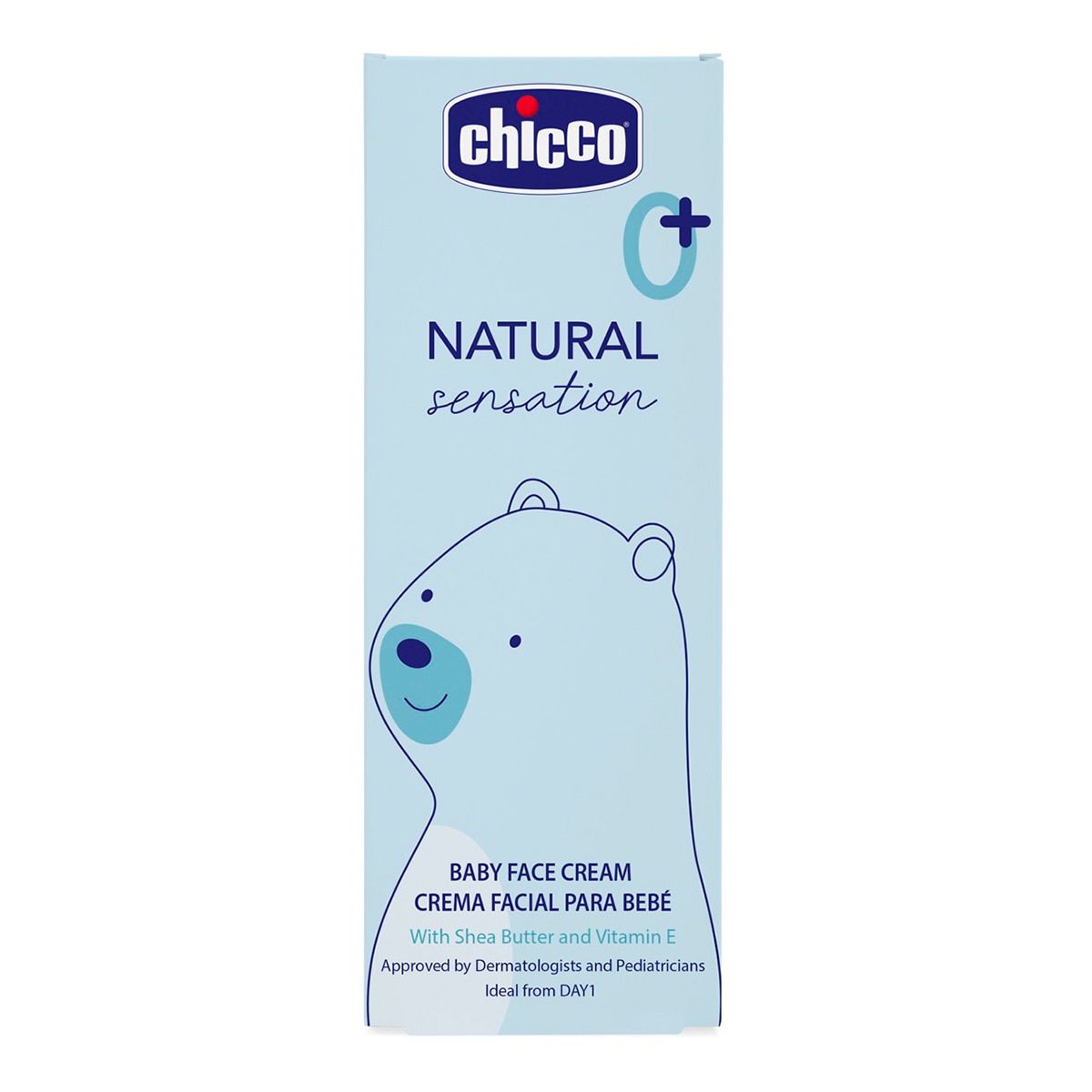 Crema facial NATURAL sensation Chicco 50ml 0m+ - Azul claro Azul claro-3