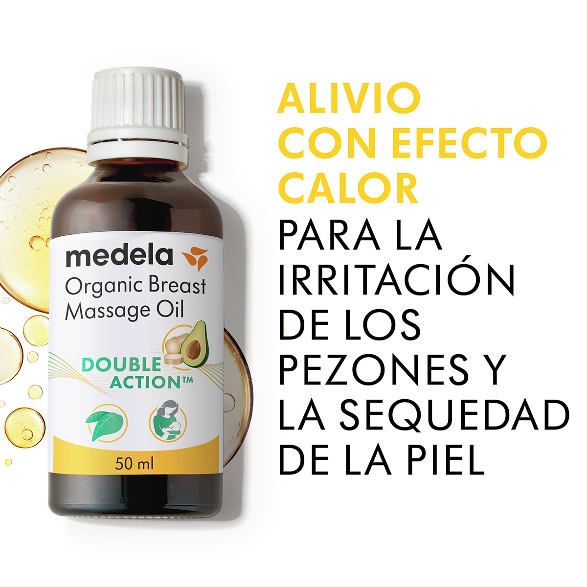 Óleo Orgânico e Vegano para Massagem de Peito - 50 ml Branco-3