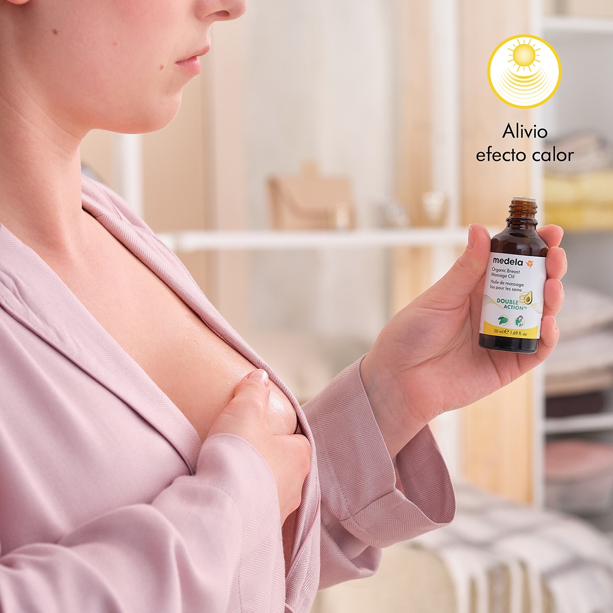 Óleo Orgânico e Vegano para Massagem de Peito - 50 ml Branco-6