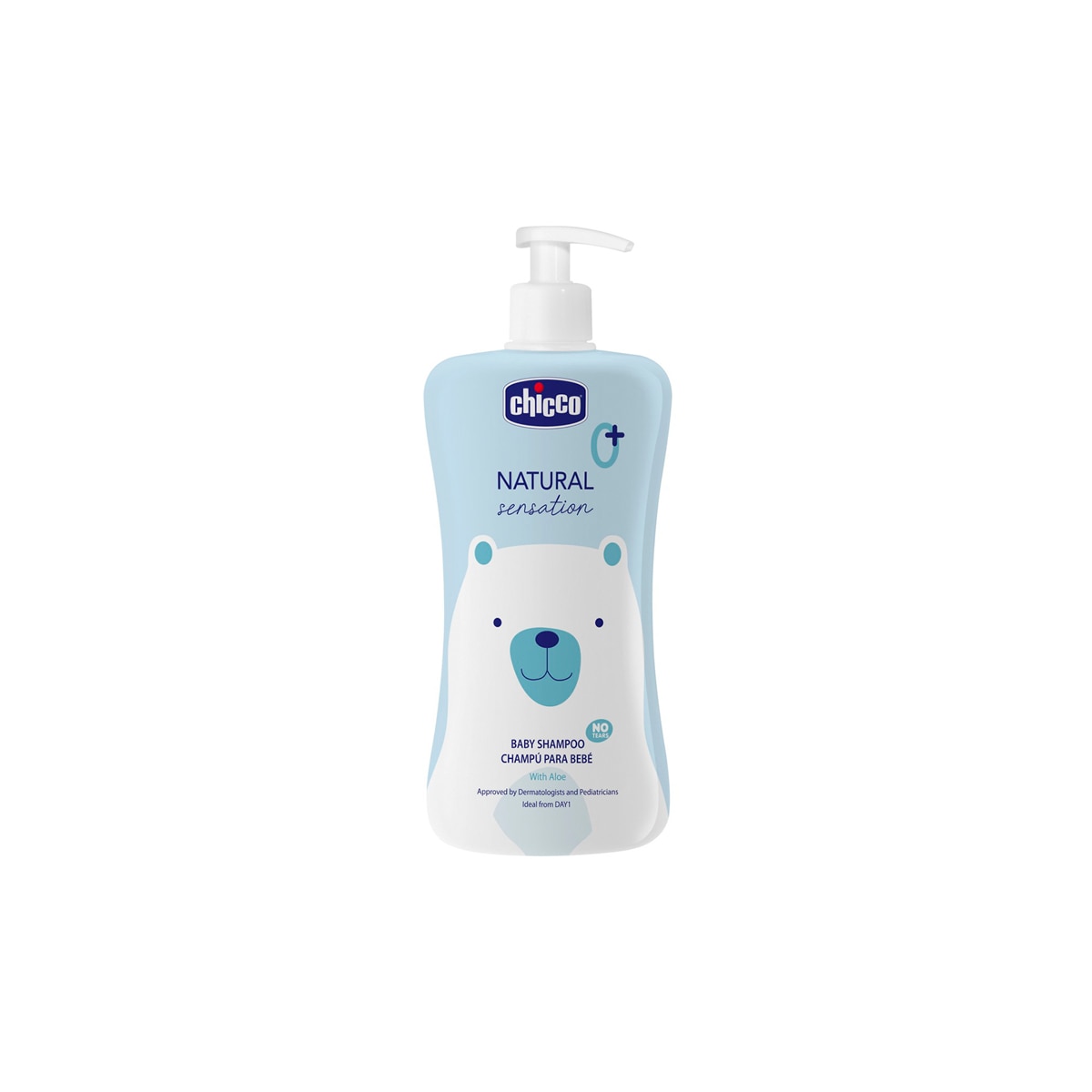 Champú NATURAL sensation Chicco 500ml 0m+ - Azul claro Azul claro-1