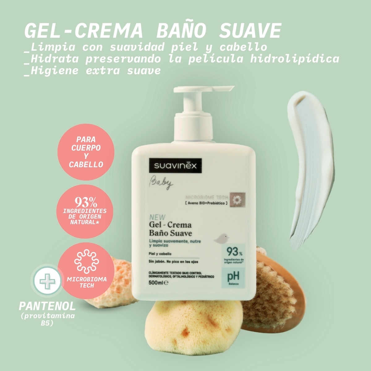 Gel de Banho Creme Suave - 500 ml Branco-2