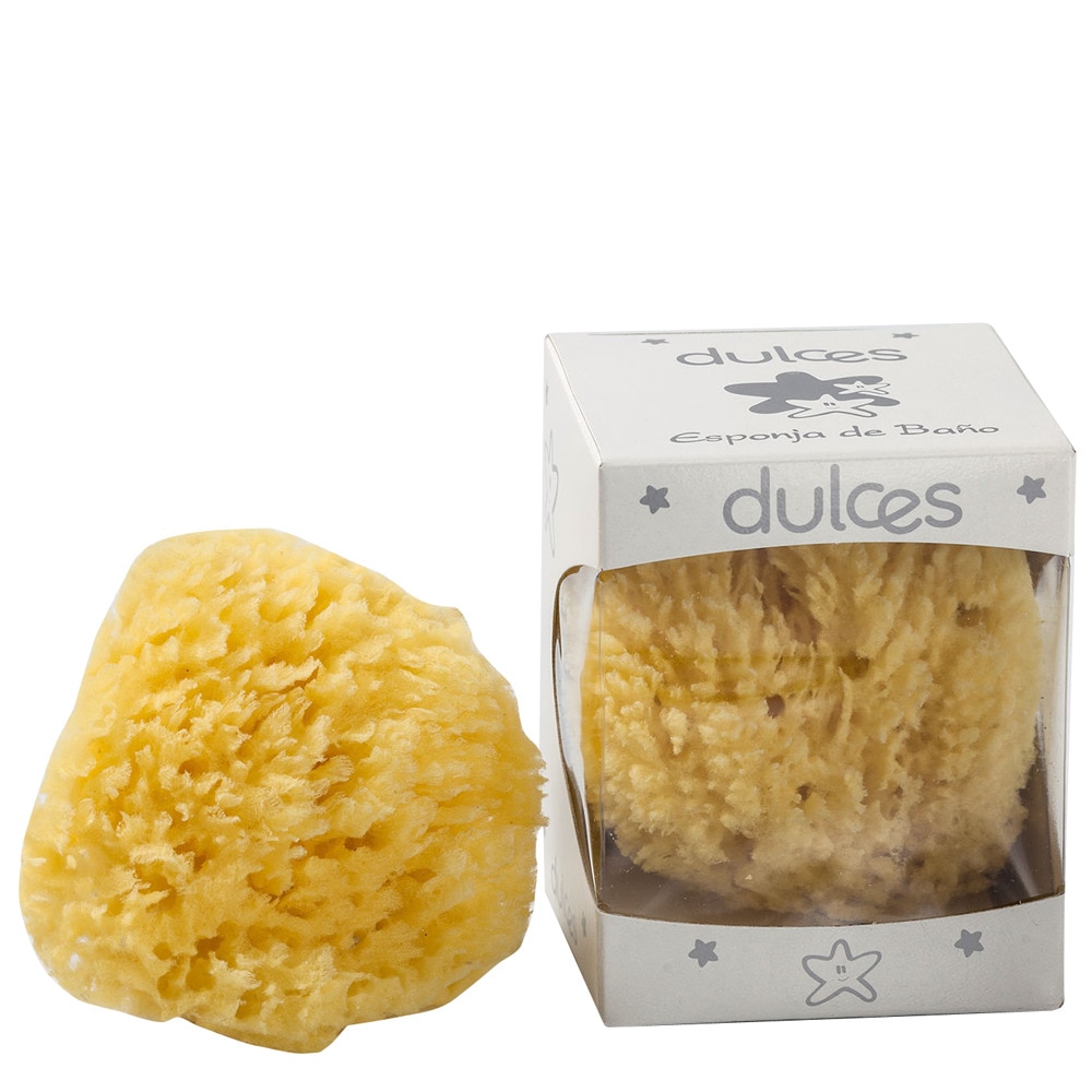 Dulces - Esponja Natural Marina Dulces amarillo.