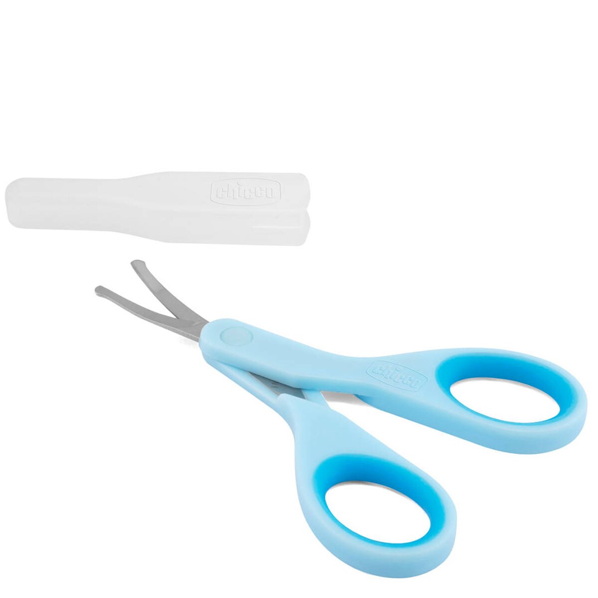 Tijeras de Seguridad Chicco con Protector - Azul Cielo Azul Cielo-1