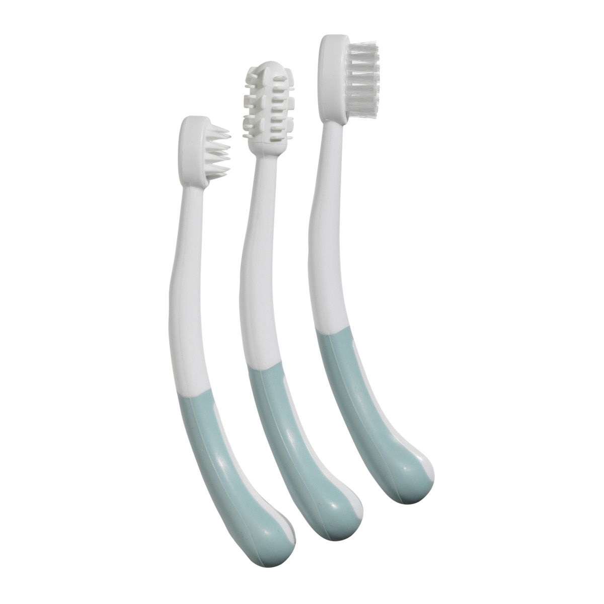 Imagem 0 de Pack três Escovas de Dentes para bebés branco/azul